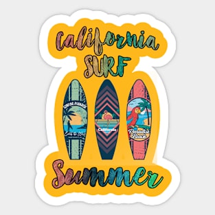 CALIFORNIA SURF SUMMER Sticker